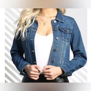 BBJ Los Angeles Jackets & Coats Blue Denim Jacket Long Sleeve NEW